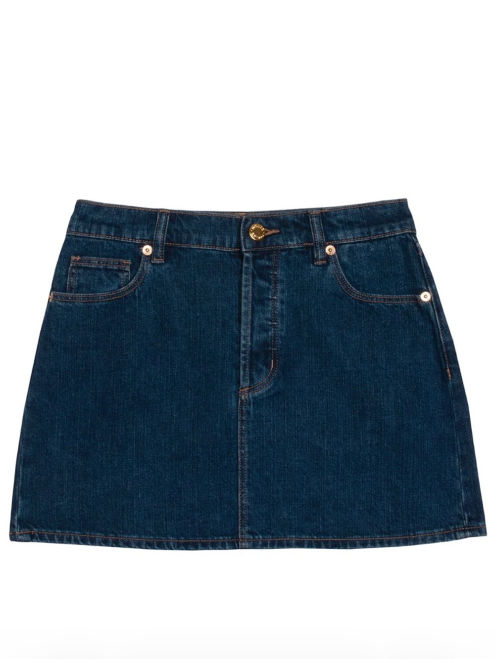 ROLLA'S A perfect A-line 80's inspired denim mini. Fabric is 100% cotton. - Picture 2 of 6